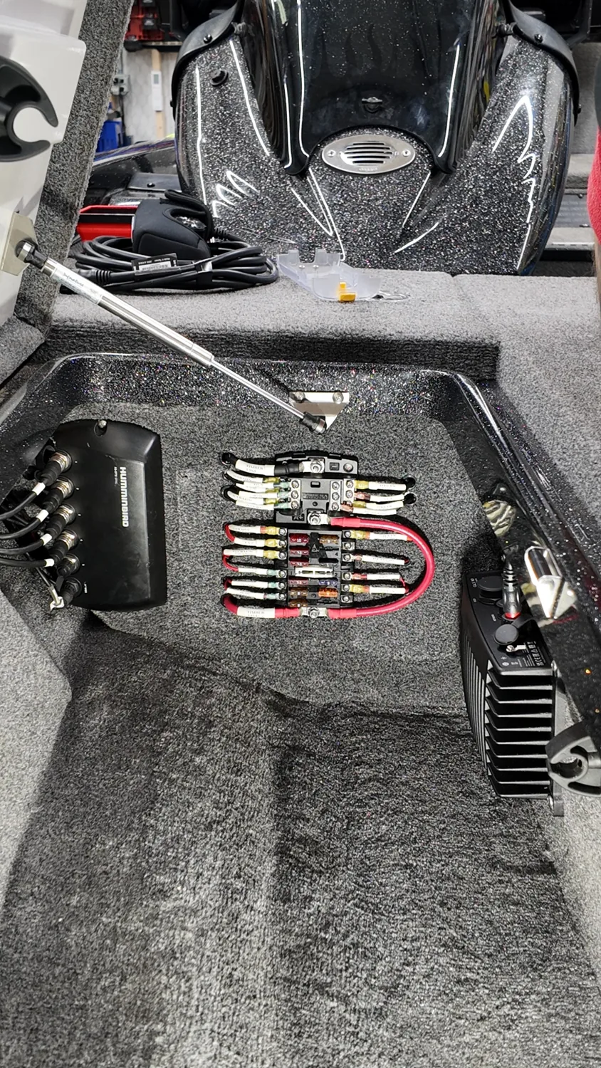 Phoenix finished sonar and fuse-panel compartment